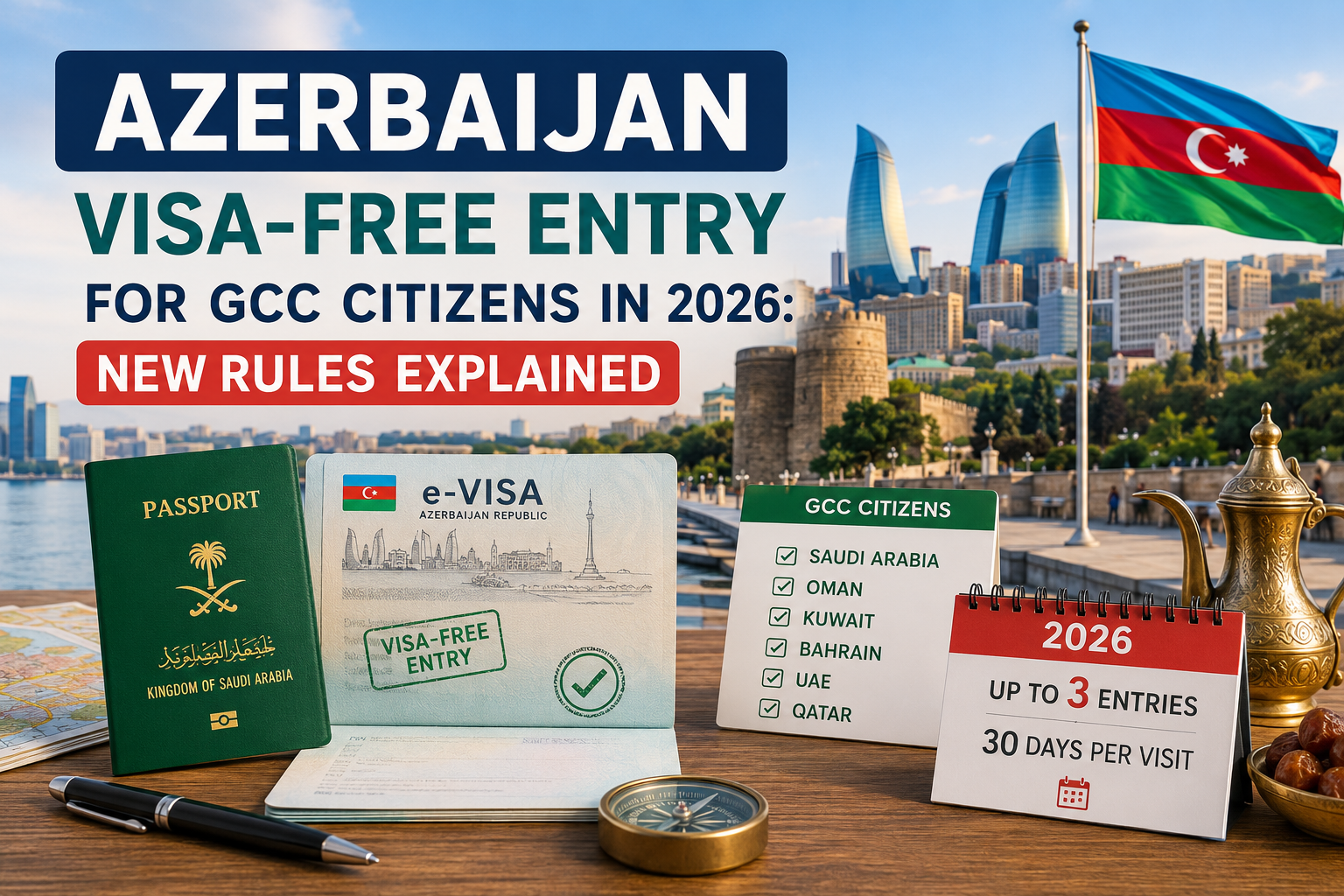 Azerbaijan Visa-Free Entry for GCC Citizens in 2026: New Rules Explained
